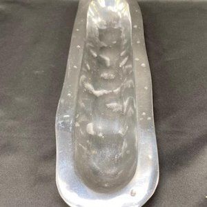Decorative Distressed Aluminum Cracker/Olive Tray
